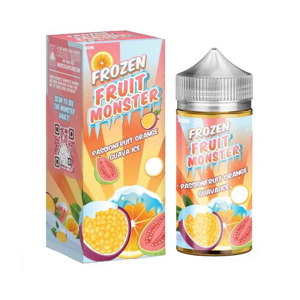 Frozen Fruit Monster Passion Fruit Orange Guava Ice Vapeboss NZ