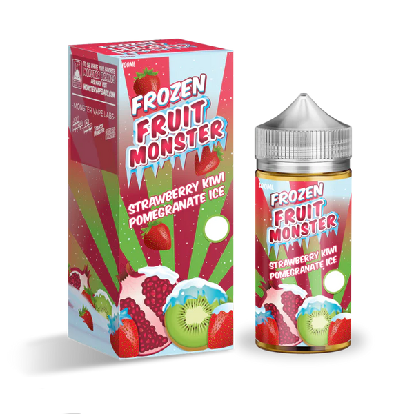 Frozen Fruit Monster Strawberry Kiwi Pomegranate Ice Vapeboss NZ